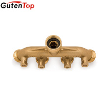 LB GutenTop Latão 4 Way Mangueira Desligar Conector Jardim Mangueira Divisor